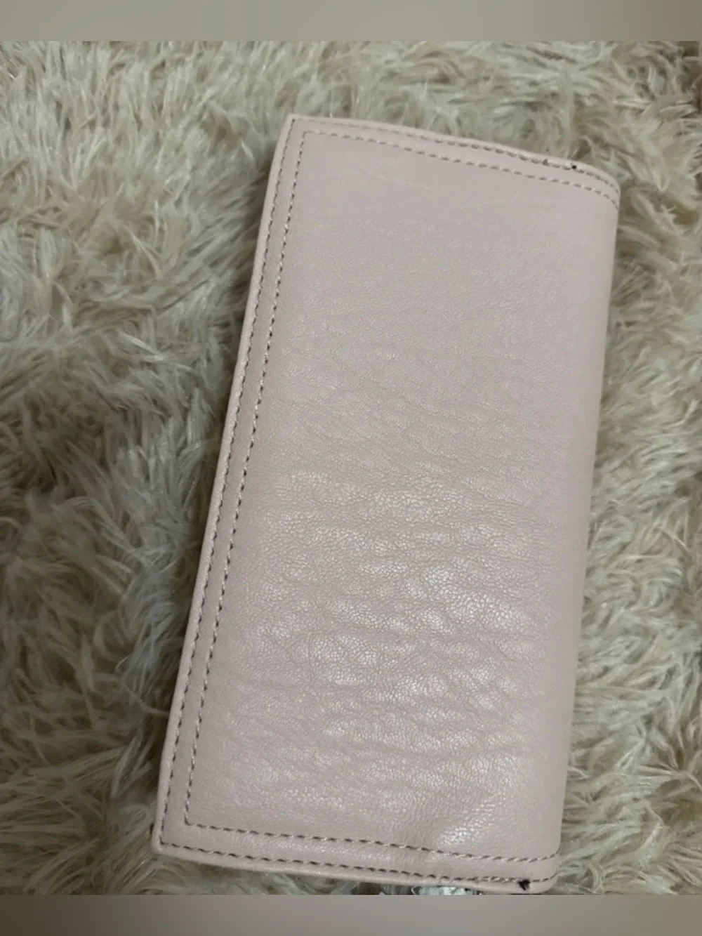 Jessica Simpson Blush Pink Women's Wallet - Signature Script Detail